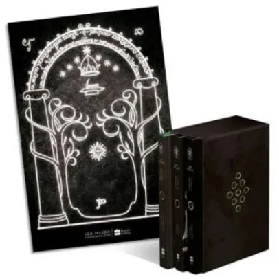 [App] Box de Livros - Senhor Dos Anéis (3 Volumes) + Pôster - R$ 90