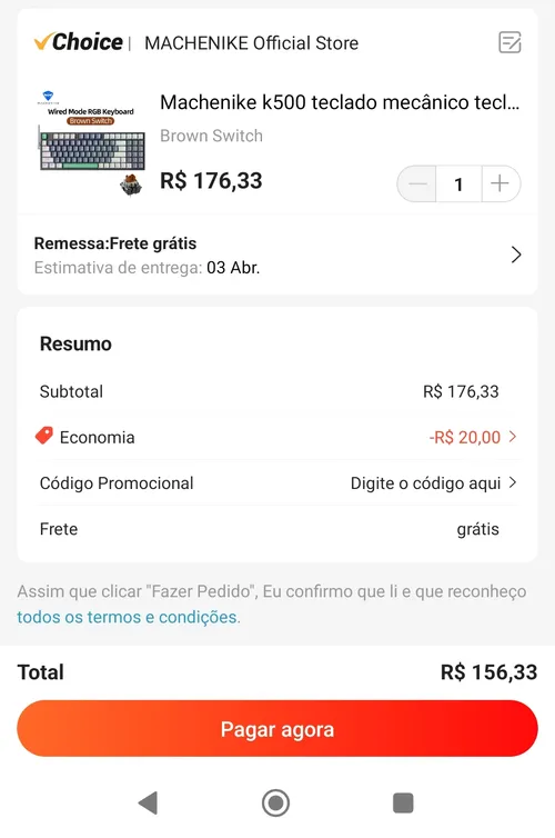 Imagem na descrição da promoção