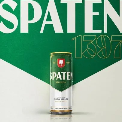 [ REGIONAL | Leve 8 Pague 6 ] Cerveja Spaten Lata Sleek 350 ml