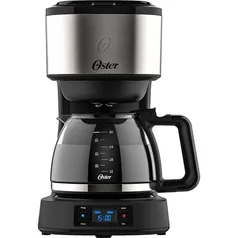 [PIX]Cafeteira Digital Oster Ocaf500 Day Light Aço Inox Preta - 220v