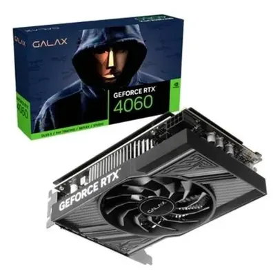 Placa de Vídeo RTX 4060 1-Click OC 1X Galax NVIDIA GeForce, 8GB GDDR6, DLSS, Ray Trancing, G-Sync