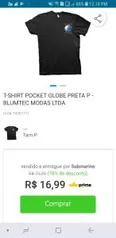 Camiseta Rock in Rio (Tamanho P) -  R$16.99