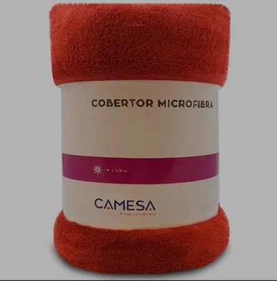Manta Cobertor Solteiro 150x220cm Microfibra Soft Macia Fleece Camesa | R$20
