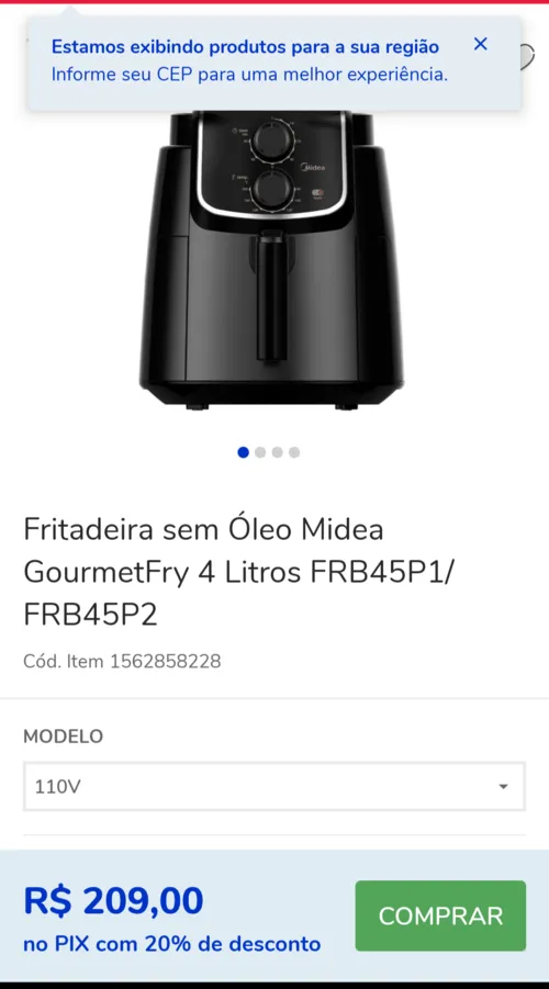 Imagem na descrição da promoção