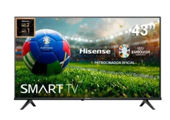 [APP/ Primeira Compra] Smart TV 43" Hisense Full HD DLED A4N com Wi-Fi, Bluetooth, USB e HDMI - 43A35HSV