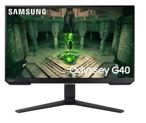 Monitor Gamer Samsung Odyssey G40 27" FHD, Tela Plana, 240Hz, 1ms, HDMI, FreeSync Premium, G-Sync