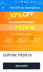 Cupom de desconto 10% na Magazine Luiza em celulares