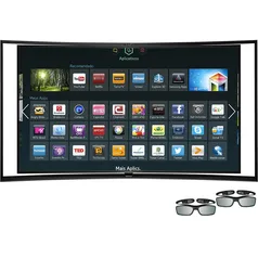 Smart TV Oled 3D 55&quot; Samsung 55S9CA Full HD 4 HDMI 2 USB 120Hz + 2 Óculos 3D