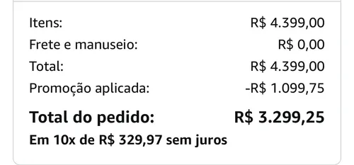 Imagem na descrição da promoção