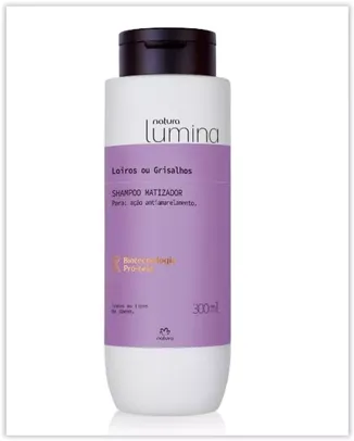 [Primeira Compra] Shampoo Matizador para Cabelos Loiros e Grisalhos Lumina