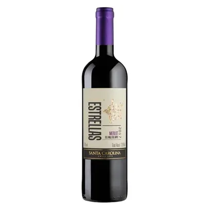 Vinho tinto seco Merlot Santa Carolina Reserva Estrellas 2017 adega Viña Santa Carolina 750 ml