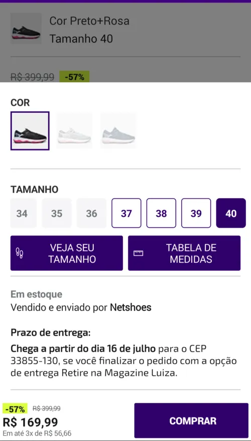 Imagem na descrição da promoção