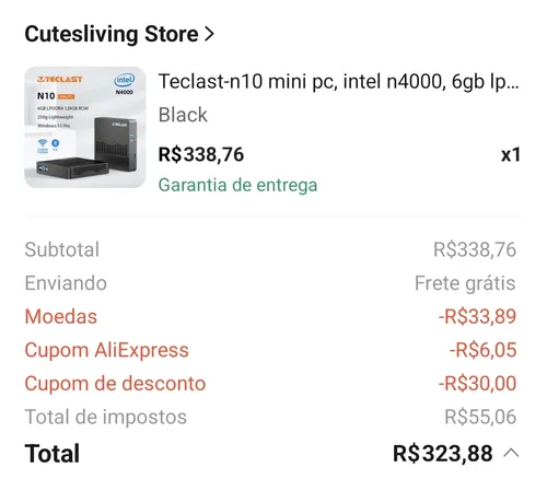 Imagem na descrição da promoção