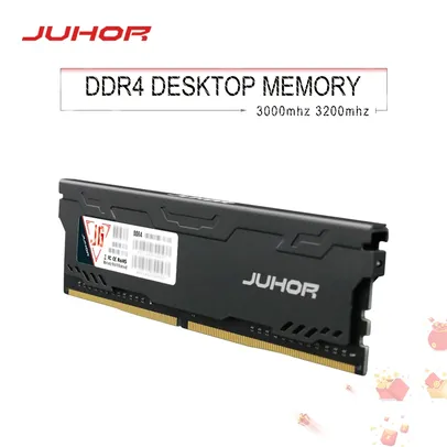 Memória RAM JUHOR, 16gb DDR4 3200MHz (1x16) | R$315
