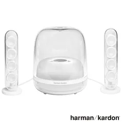 Sistema de Caixas de Som Bluetooth SoundStick4 Harmam Kardon Potência de 140W e Alto-falante 2.1 