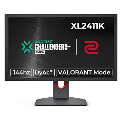 Monitor Gamer BenQ ZOWIE XL2411K para PC com 24", 144Hz, Color Vibrance, Black eQualizer, Conexão Di