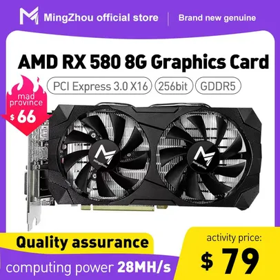 AMD RX 580 8 Gbs Gddr5 256 bits