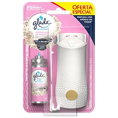 Desodorizador Glade Toque de Frescor Aparelho + Refil Lembranças de Infância 12ml