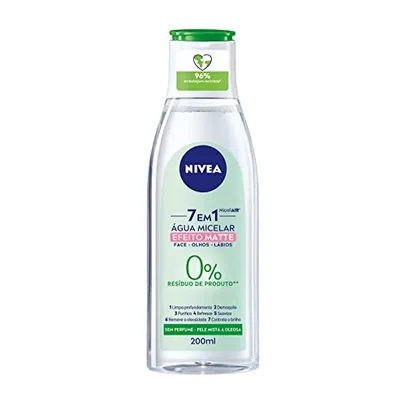 NIVEA Água Micelar Solução de Limpeza 7 em 1 Efeito Matte 200ml