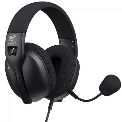 Headset Gamer Havit Fuxi-H5d Black, 3.5mm, Drivers de 50mm, Preto