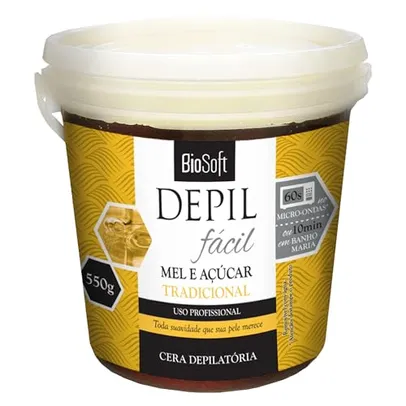 Cera Natural Mel e Açúcar (Pote Grande), 550g [R$5,04 compre mais por menos]