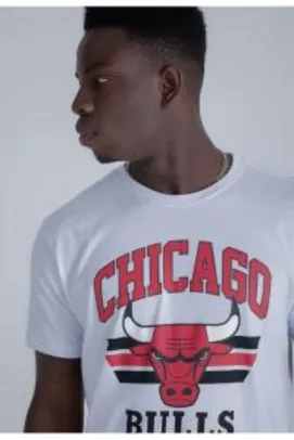 Camiseta NBA Estampada Chicago Bulls Branca | R$20