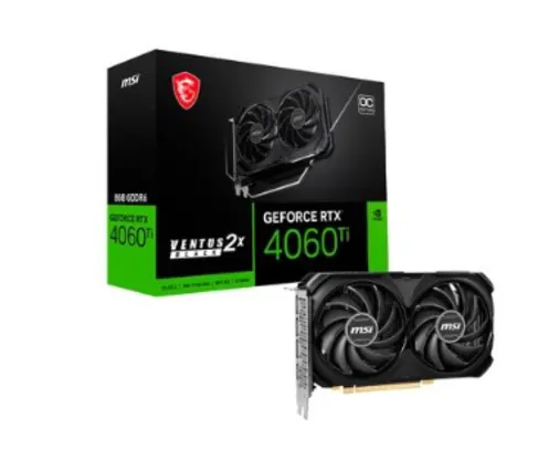 (Prime Ninja)Placa de Vídeo RTX 4060 TI Ventus MSI NVIDIA GeForce