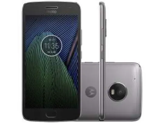 Moto G5 Plus Platinum Motorola com Tela de 5,2”, 4G, 32 GB e Câmera de 12 MP