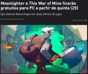 PC Jogos gratuitos - Moonlighter e This War of Mine