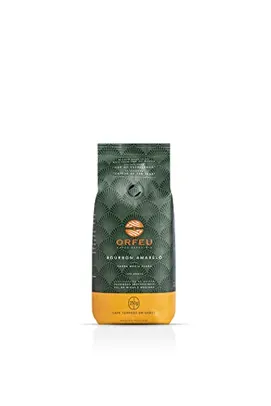 Orfeu Café Bourbon Amarelo em Grãos, 100% Arabica, Torra Média Clara 250g