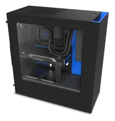 Gabinete Gamer Nzxt S340 Preto-azul Vidro Temperado