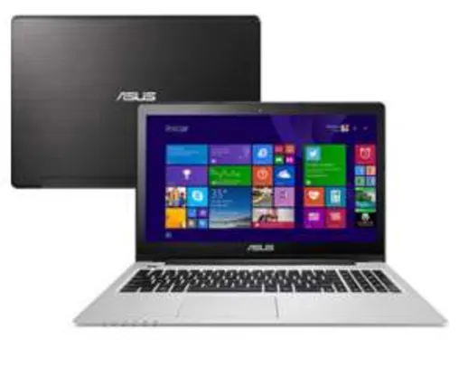 [Submarino] Notebook ASUS S550CA Intel Core i5 8GB 500GB Tela LED 15'' Touchscreen Windows 8 - Preto 