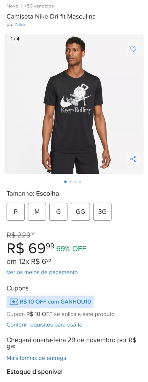 Imagem na descrição da promoção