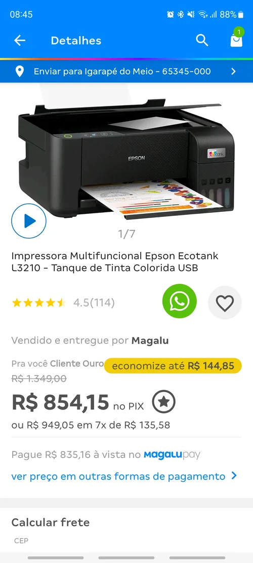 Imagen na descrição da promoção