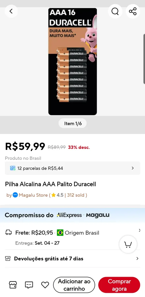 Imagem na descrição da promoção