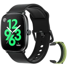 HAYLOU RS5 Smartwatch,2.01"AMOLED Display Bluetooth Telefone Chamada Relógio Inteligente Duas Alças,Assistente de Vo