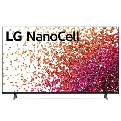 Smart TV LED 55” LG 55NANO75 4K NanoCell 3x HDMI 2.0 Inteligência Artificial ThinQAI Smart Magic Google Alexa