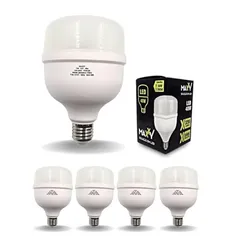 Kit 5 Lâmpadas Led Bulbo 40w Fria - Frio (6500K)