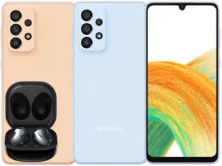 [C. OURO+MAGALUPAY] Smartphone Samsung Galaxy A33 + Galaxy Buds Live