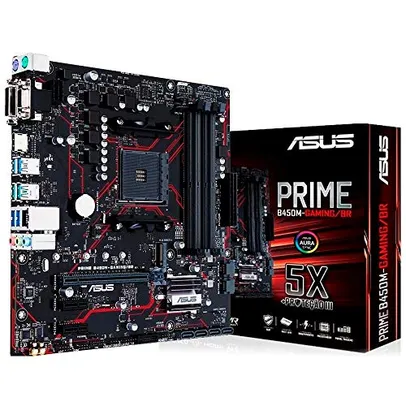 Placa mãe AM4 - Asus B450M Prime Gaming | R$474