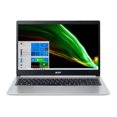 [APP] Notebook Acer Aspire 5 A515-54-579S Intel Core i5-0210U 4GB ram 256GB ssd Windows 10 Home 15,6 Prata