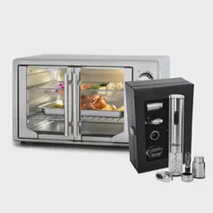 [AME R$ 1008/APP] Kit Forno e Fryer French Door com Kit para Vinho Oster