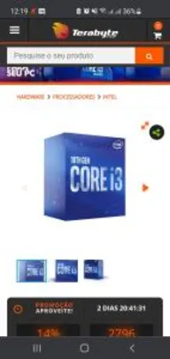 Processador Intel Core i3 10100F 3.60GHz (4.30GHz Turbo) | R$599