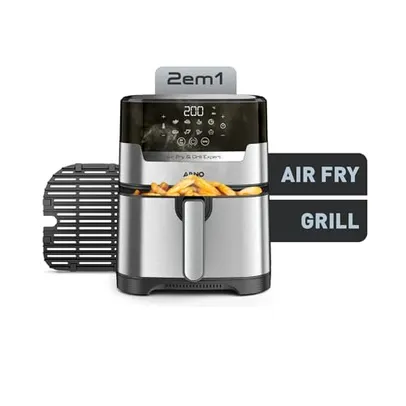 Arno, Airfryer air plus e grill digital, 4,2l, Inox, UFE2, 110v