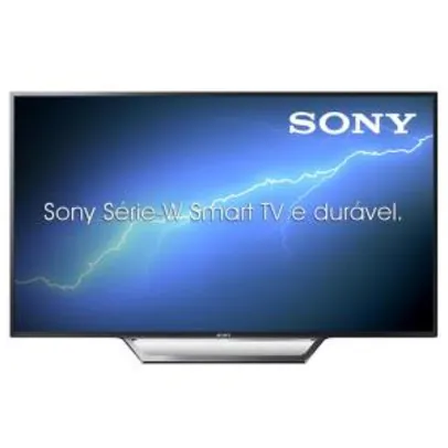 Smart TV LED 48" Full HD Sony BRAVIA KDL-48W655D com X-Reality Pro, MotionFlow XR, Screen Mirroring, Bass Reflex, Entradas HDMI e USB - R$1804