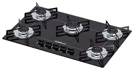 Cooktop 5 bocas Chamalux ultra chama preto Bivolt T.C