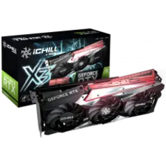 Placa de Vídeo INNO3D GeForce RTX 3060 iCHILL X3 RED, 12GB, LHR, GDDR6, DLSS, Ray Tracing, C30603-12D6X-167139AH