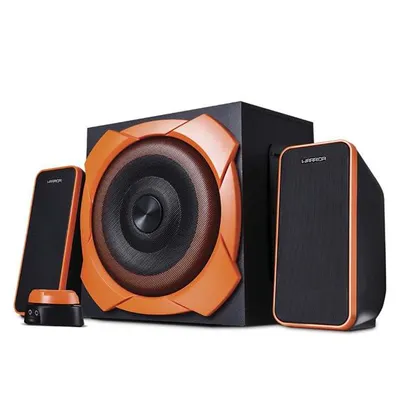 [Com AME R$330] Caixa de Som Gamer Warrior Odysseus P2 2.1 50W RMS Com Subwoofer - SP266