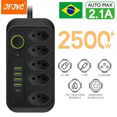 Filtro de Linha Multitap com USB Tipo C