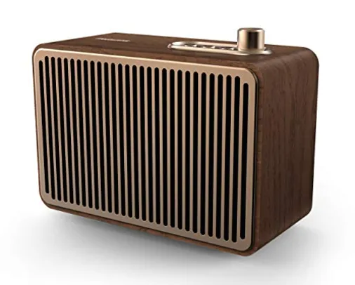 Caixa de som Philips vintage com conexões bluetooth, auxiliar e energia para 10 horas TAVS500/00